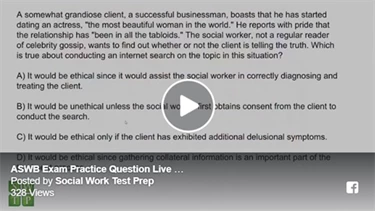 Social Work Test Prep Facebook Live
